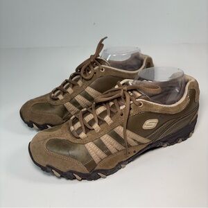 Skechers SN 46884 Women’s Brown Beige Walking Shoes Size 10 Y2K